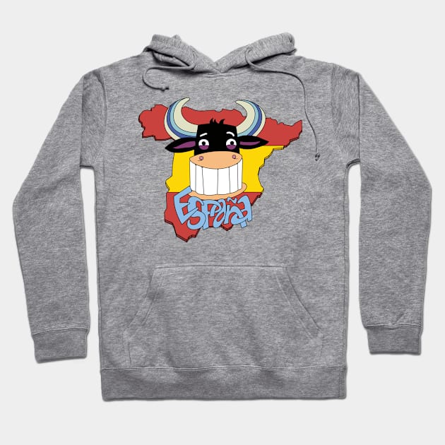 SPAINISH BULL Hoodie by AlexxElizbar